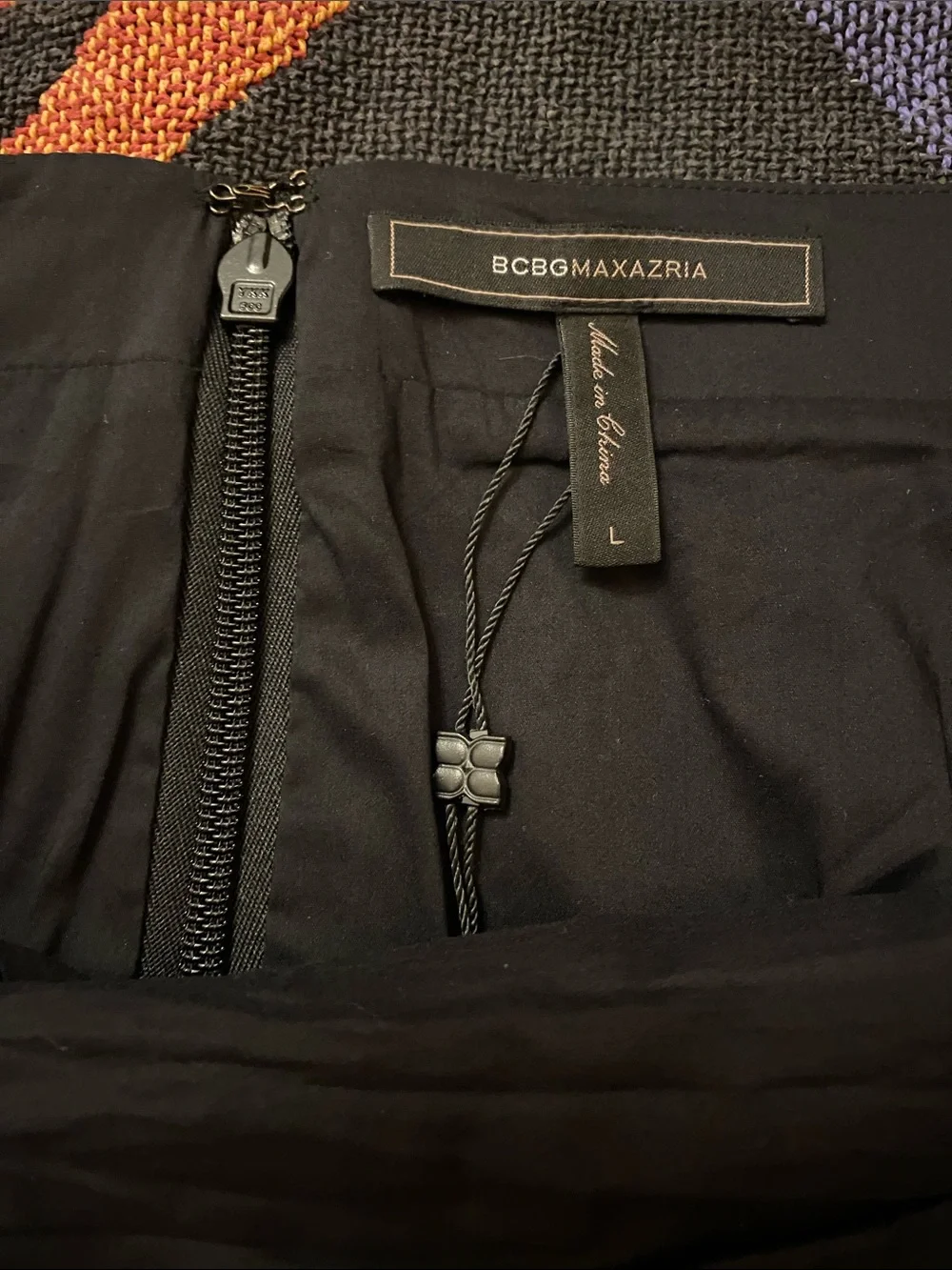 BCBGMaxAzria Black Faux Leather Mini Skirt